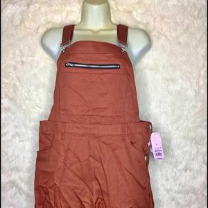 Burnt Orange Overalls